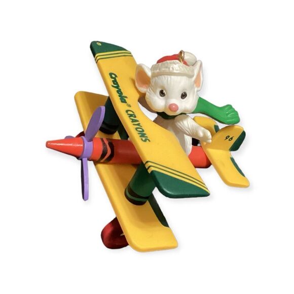 1996 Crayola #8 Airplane Hallmark Ornament - Picture 1 of 7